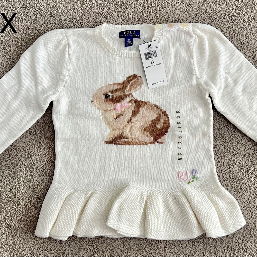 POLO Bunny Sweater NWT
